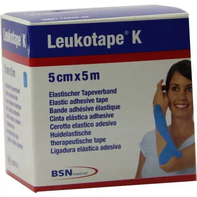 Leukotape K 5cm bleu clair, 1 pièce