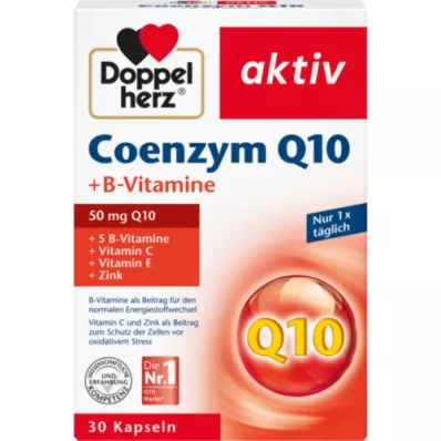 DOPPELHERZ Gélules de vitamines Coenzyme Q10+B, 30 gélules