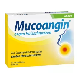 MUCOANGIN Menthe 20 mg pastilles à sucer, 18 pcs