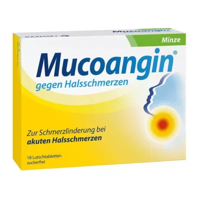 MUCOANGIN Menthe 20 mg pastilles à sucer, 18 pcs