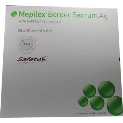 Mepilex Border Sacrum AG Bandage 20x20cm, 5 pc