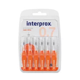 INTERPROX super micro orange Bandes interdentaires Blis, 6 pces