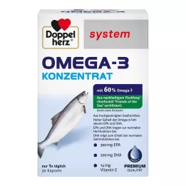 DOPPELHERZ Gélules de concentré doméga-3, 30 gélules