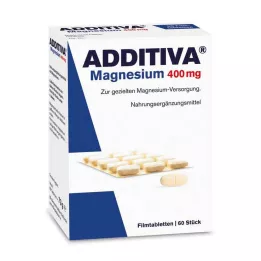 ADDITIVA Magnésium 400 mg comprimés pelliculés, 60 comprimés