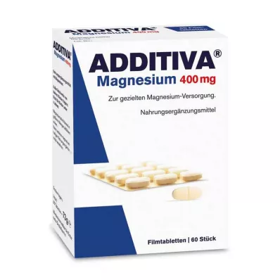 ADDITIVA Magnésium 400 mg comprimés pelliculés, 60 comprimés