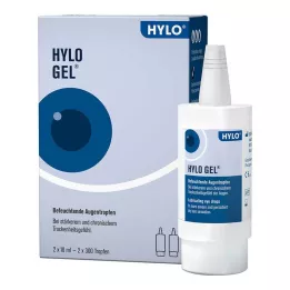 HYLO-GEL Gouttes pour les yeux, 2X10 ml