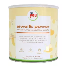 FOR YOU Poudre eiweiß power vanille, 750 g