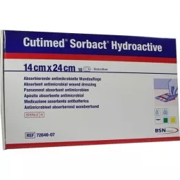 CUTIMED Compresses hydroactives Sorbact 14x24 cm, 10 pces