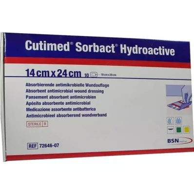Compresses hydroactives Cutimed Sorbact 14x24 cm, 10 pc Compresses hydroactives Cutimed Sorbact 14x24 cm, 10 pc