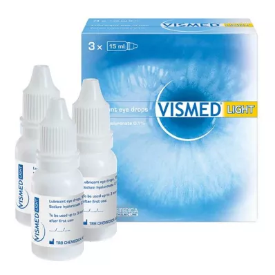VISMED Gouttes oculaires light, 3X15 ml