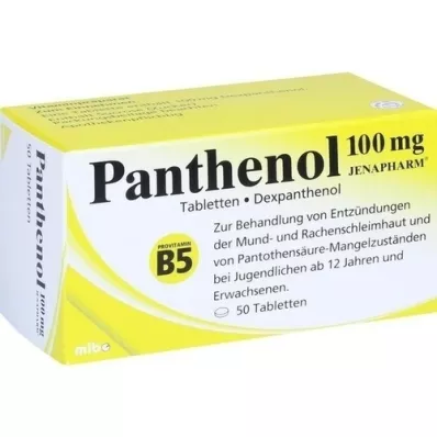 PANTHENOL 100 mg Jenapharm comprimés, 50 pc