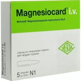 MAGNESIOCARD Solution injectable i.v., 5X10 ml