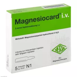 MAGNESIOCARD Solution injectable i.v., 5X10 ml