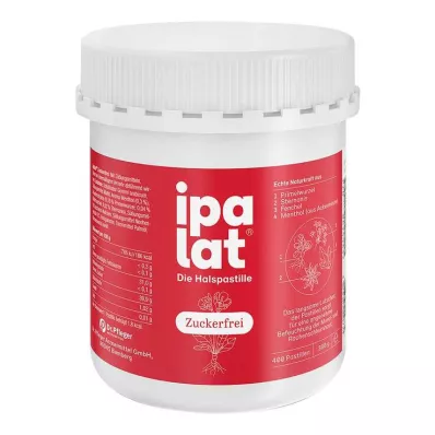 IPALAT Pastilles pour la gorge sans sucre, 400 pc