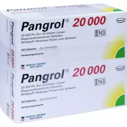 PANGROL 20.000 comprimés gastro-résistants, 200 comprimés