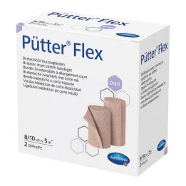 PÜTTER Bande Flex Duo 8/10 cmx5 m, 2 pces