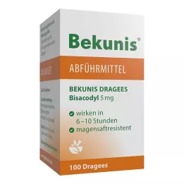 BEKUNIS Dragées Bisacodyl 5 mg comprimés gastro-résistants, 100 comprimés