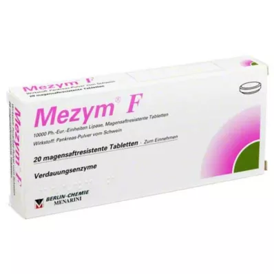 Comprimés gastro-résistants Mezym F, 20 pc