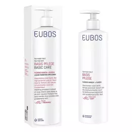 EUBOS FLÜSSIG rouge avec parfum frais et doseur, 400 ml
