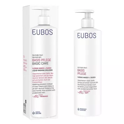 EUBOS FLÜSSIG rouge avec parfum frais et doseur, 400 ml