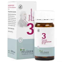 BIOCHEMIE Pflüger 3 Ferrum phosphoricum D 12, 100 comprimés