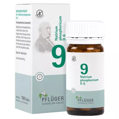BIOCHEMIE Pflüger 9 Natrium phosphoricum D 6, 100 comprimés
