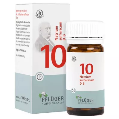Biochimie Pflueger 10 Natrum sulfuricum D 6 comprimés, 100 pc