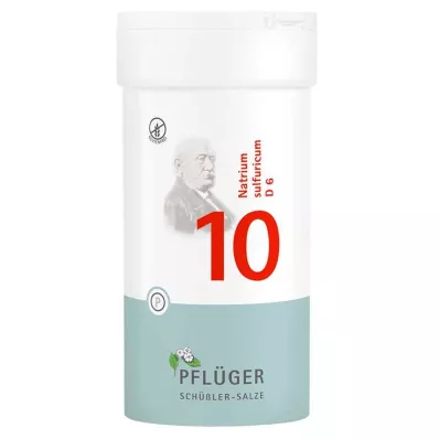 Biochimie Pflueger 10 Natrum sulfuricum D 6 comprimés, 400 pc Biochimie Pflueger 10 Natrum sulfuricum D 6 comprimés, 400 pc