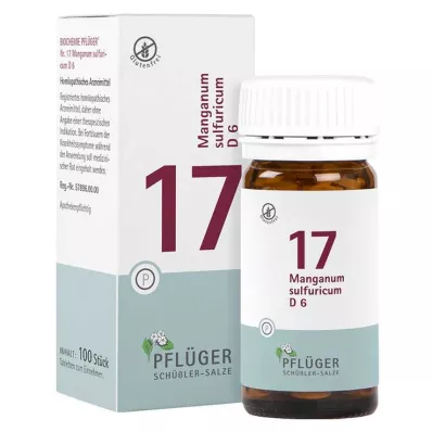 BIOCHEMIE Pflüger 17 Manganum sulfuricum D 6, 100 comprimés