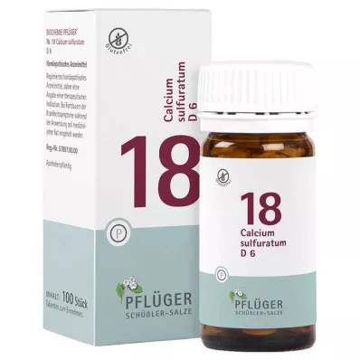 Biochimie Pflueger 18 Calcium sulfuratum D 6 comprimés, 100 pc