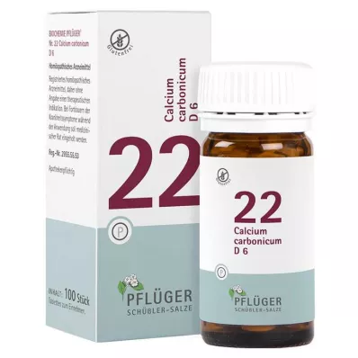 Biochimie Pflueger 22 Calcium carbonicum D 6 comprimés, 100 pc