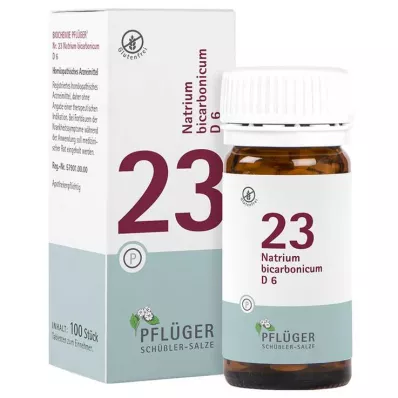 Biochimie Pflueger 23 bicarbonate de sodium.D 6 comprimés, 100 pc