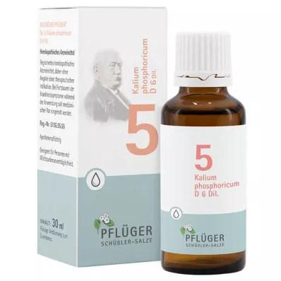 BIOCHEMIE Pflüger 5 Kalium phosphoricum D 6 gouttes, 30 ml