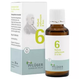 BIOCHEMIE Pflüger 6 Kalium sulfuricum D 6 gouttes, 30 ml