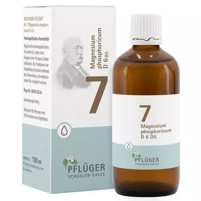 Biochimie Pflueger 7 Magnésium phosphoricum D 6 gouttes, 100 ml