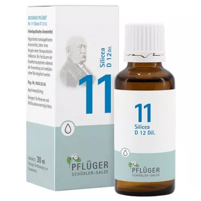 BIOCHEMIE Pflüger 11 Silicea D 12 gouttes, 30 ml