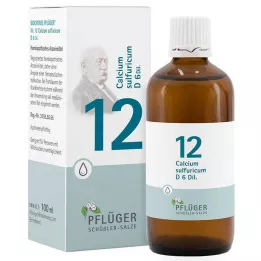 BIOCHEMIE Pflüger 12 Calcium sulfuricum D 6 gouttes, 100 ml