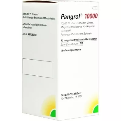 PANGROL 10.000 gélules gastro-résistantes, 50 gélules