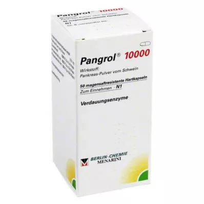 Pangrol 10000 gélules avec peau enrobée gastro-résistante, 50 pièces Pangrol 10000 gélules avec peau enrobée gastro-résistante, 50 pièces