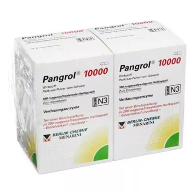 Pangrol 10000 gélules à enrobage gastro-résistant, 200 pièces Pangrol 10000 gélules à enrobage gastro-résistant, 200 pièces