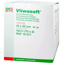VLIWASOFT Compresses non tissées 10x20 cm stériles 4l, 150 pces