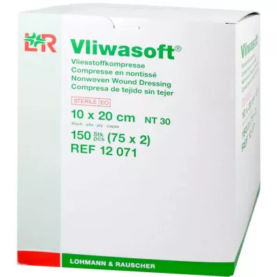 VLIWASOFT Compresses non tissées 10x20 cm stériles 4l, 150 pces