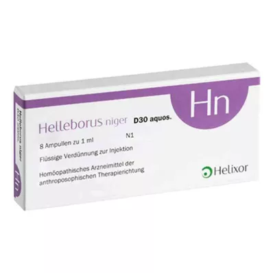 HELLEBORUS NIGER D 30 aquos.ampoules, 8 pces HELLEBORUS NIGER D 30 aquos.ampoules, 8 pces