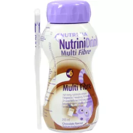 NUTRINIDRINK MultiFibre saveur chocolat, 200 ml