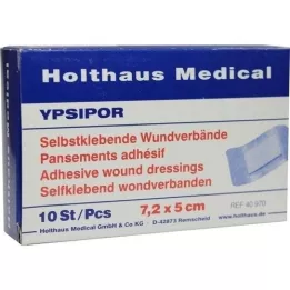 WUNDVERBAND Ypsipor stérile 5x7,2 cm, 10 pces