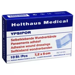 WUNDVERBAND Ypsipor stérile 5x7,2 cm, 10 pces