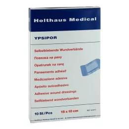 WUNDVERBAND Ypsipor stérile 10x15 cm, 10 pces