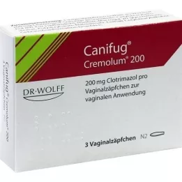 CANIFUG Suppositoires vaginaux Cremolum 200, 3 pces