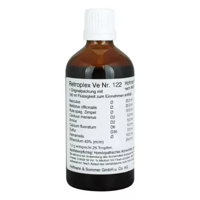 RETROPLEX VE N° 122 gouttes, 100 ml RETROPLEX VE N° 122 gouttes, 100 ml