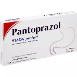 PANTOPRAZOL STADA Protect 20 mg comprimés gastro-résistants, 14 comprimés